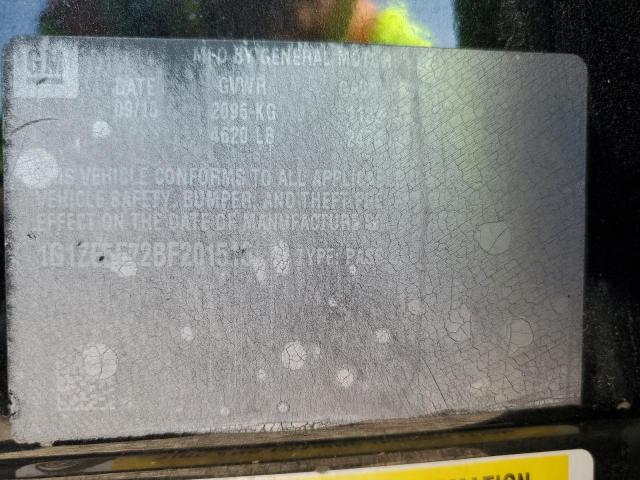 1G1ZE5E72BF201516 - 2011 CHEVROLET MALIBU LTZ BLACK photo 13