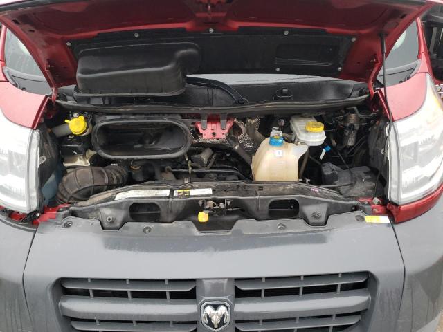 3C6TRVDG1JE144275 - 2018 RAM PROMASTER 2500 HIGH RED photo 11