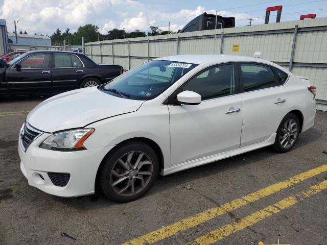 3N1AB7AP7DL561391 - 2013 NISSAN SENTRA S WHITE photo 1