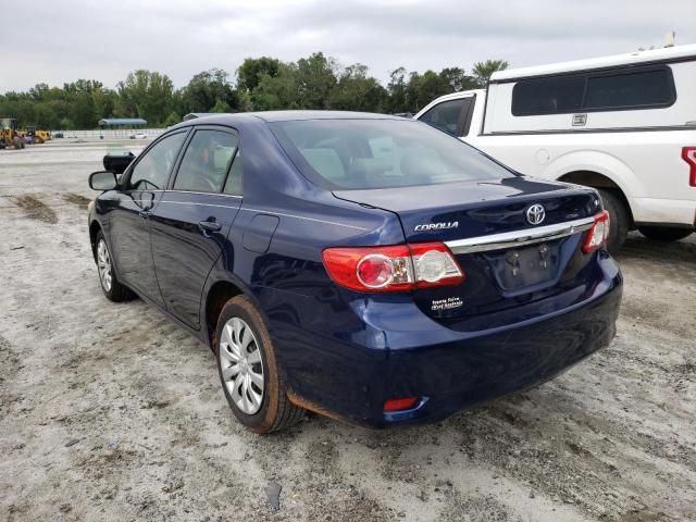 5YFBU4EE6DP177480 - 2013 TOYOTA COROLLA LE BASE BLUE photo 2
