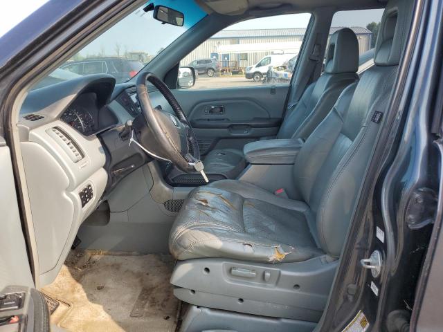 2HKYF18555H535617 - 2005 HONDA PILOT EXL GRAY photo 7