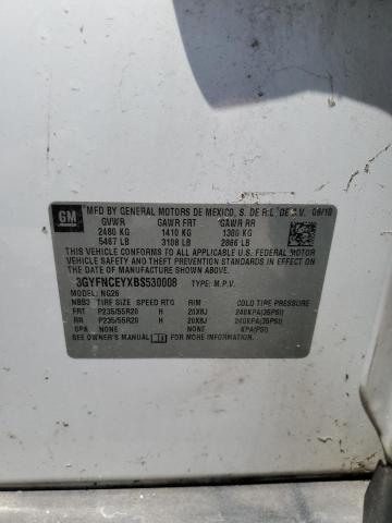 3GYFNCEYXBS530008 - 2011 CADILLAC SRX PREMIUM COLLECTION Weiß Foto 13