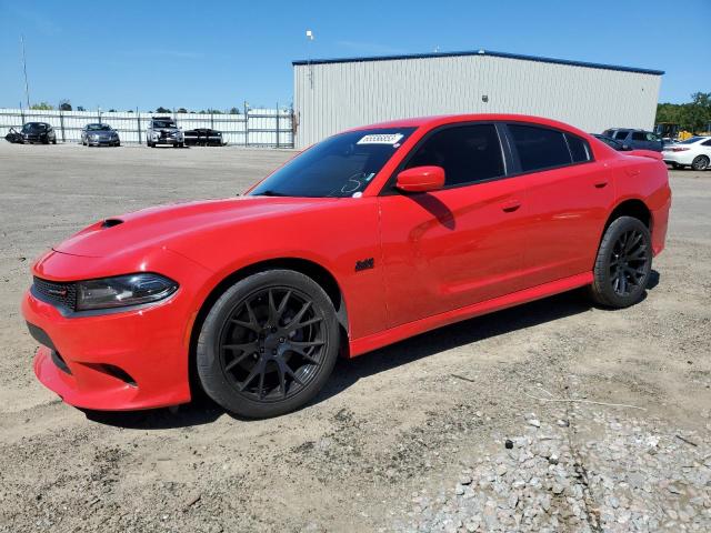 2C3CDXCT5KH575116 - 2019 DODGE CHARGER R/T RED photo 1