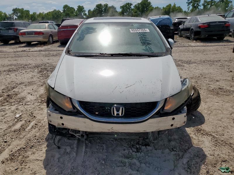 19XFB2F97FE041280 - 2015 HONDA CIVIC EXL WHITE photo 5