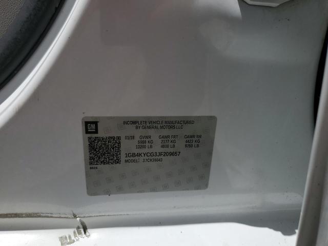 1GB4KYCG3JF209657 - 2018 CHEVROLET SILVERADO K3500 WHITE photo 12