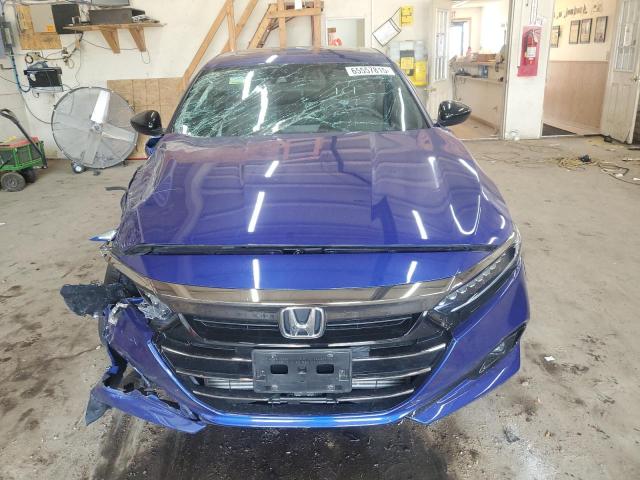 1HGCV2F36NA012071 - 2022 HONDA ACCORD SPORT Bleu photo 5
