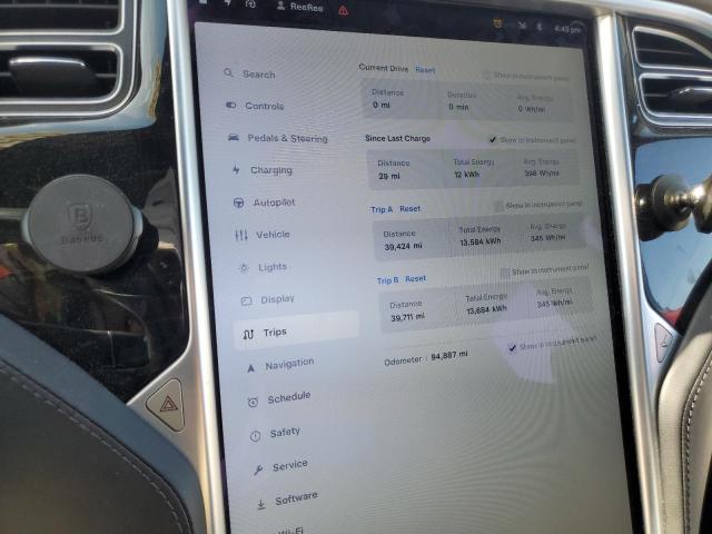 5YJSA1E13GF148930 - 2016 TESLA MODEL S Qırmızı foto 9