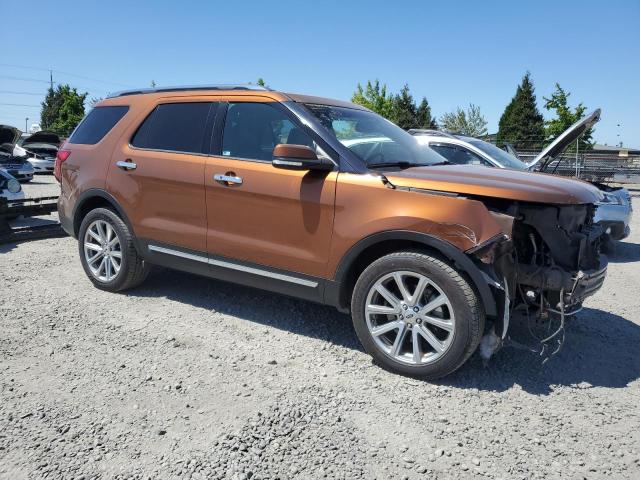 1FM5K8F82HGC68784 - 2017 FORD EXPLORER LIMITED 橙色 照片 4