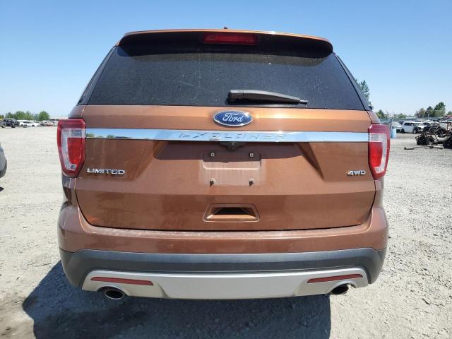 1FM5K8F82HGC68784 - 2017 FORD EXPLORER LIMITED 橙色 照片 6