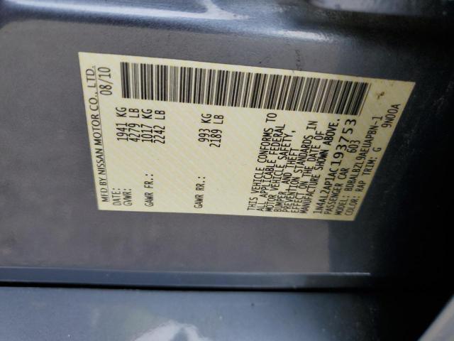 1N4AL2AP1AC193753 - 2010 NISSAN ALTIMA BASE Boz foto 13