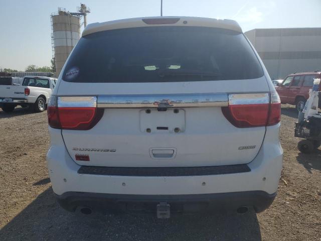 1C4SDJDT4DC698494 - 2013 DODGE DURANGO CREW WHITE photo 6