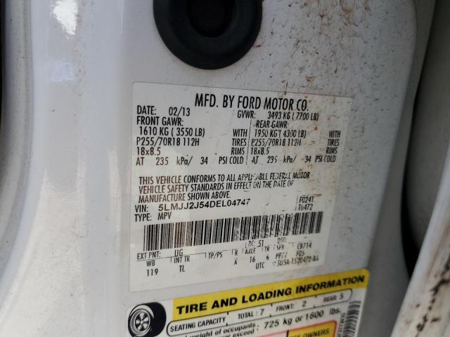 5LMJJ2J54DEL04747 - 2013 LINCOLN NAVIGATOR თეთრი ფოტო 13