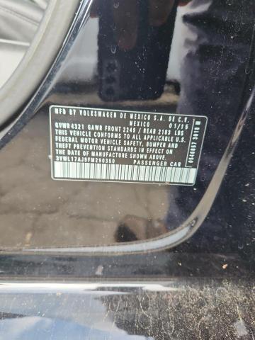 3VWL17AJ9FM290350 - 2015 VOLKSWAGEN JETTA SEL BLACK photo 12