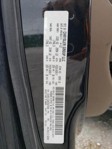 2C4RC1CG0CR327604 - 2012 CHRYSLER TOWN & COU TOURING L BLACK photo 13