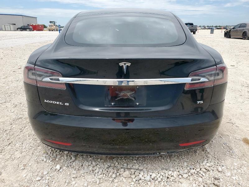 5YJSA1E10HF218689 - 2017 TESLA MODEL S შავი ფოტო 6