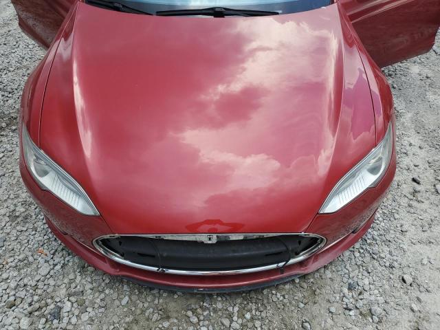 5YJSA1E23FF118110 - 2015 TESLA MODEL S RED photo 11