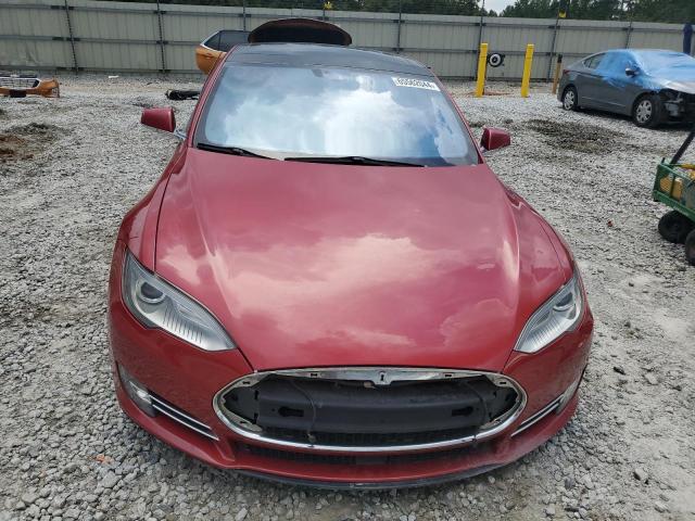 5YJSA1E23FF118110 - 2015 TESLA MODEL S RED photo 5