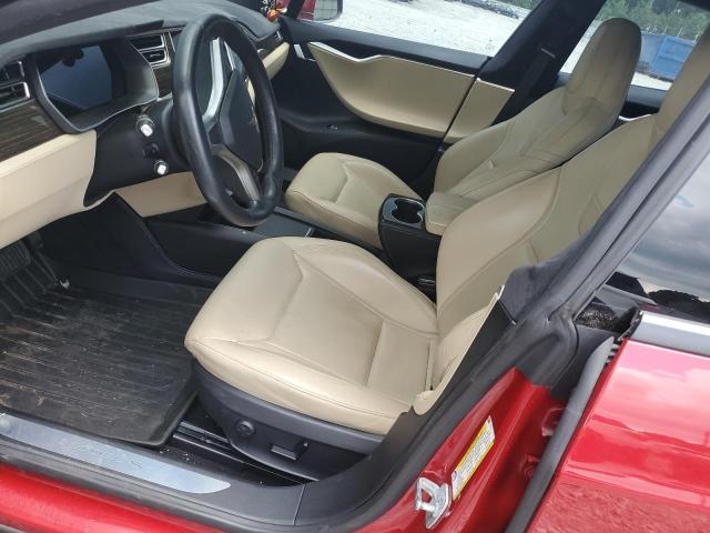 5YJSA1E23FF118110 - 2015 TESLA MODEL S RED photo 7