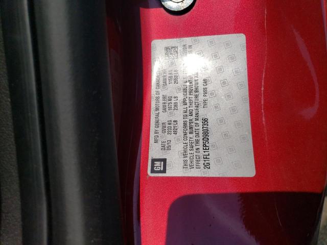 2G1FL1EP5D9807356 - 2013 CHEVROLET CAMARO ZL1 წითელი ფოტო 13