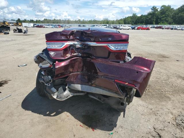 1LN6L9SK0J5603129 - 2018 LINCOLN CONTINENTA SELECT BURGUNDY photo 6