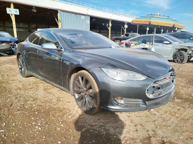 5YJSA1S18EFP61823 - 2014 TESLA MODEL S Boz foto 1