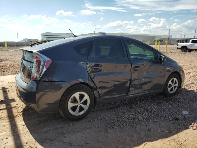 JTDKN3DUXC1495119 - 2012 TOYOTA PRIUS GRAY photo 3