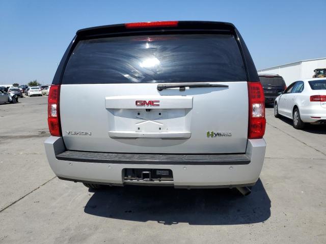 1GKUCFDJ2AR179366 - 2010 GMC YUKON HYBRID SILVER photo 6