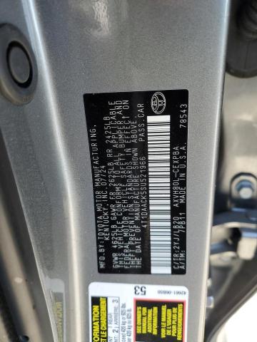 4T1DAACK5SU521966 - 2025 TOYOTA CAMRY XSE 银色 照片 12