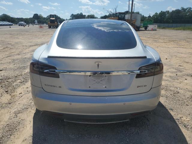 5YJSA1H24EFP62404 - 2014 TESLA MODEL S ვერცხლისფერი ფოტო 6
