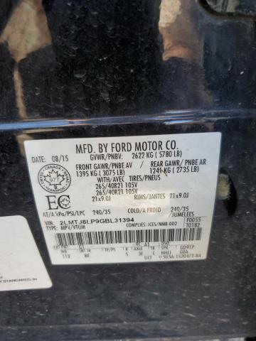 2LMTJ8LP9GBL31394 - 2016 LINCOLN MKX RESERVE Qara foto 14