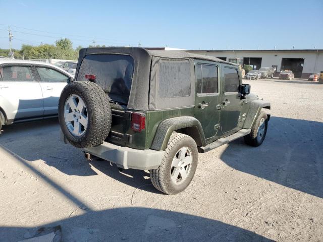 1J4GA59118L524251 - 2008 JEEP WRANGLER U SAHARA GREEN photo 3