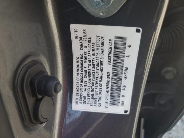 2HGFA1F68BH509133 - 2011 HONDA CIVIC LX-S 灰色 照片 12