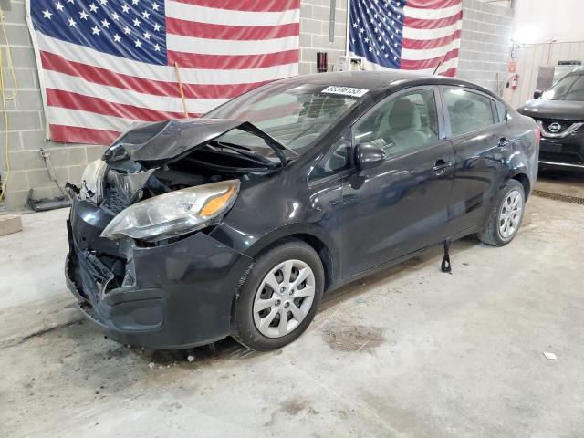 KNADM4A32D6154361 - 2013 KIA RIO LX BLACK photo 1