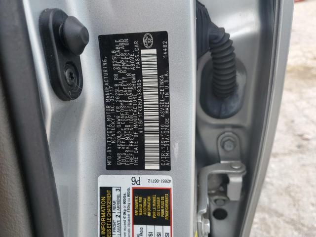 4T1BF1FK6HU438365 - 2017 TOYOTA CAMRY LE SILVER photo 12
