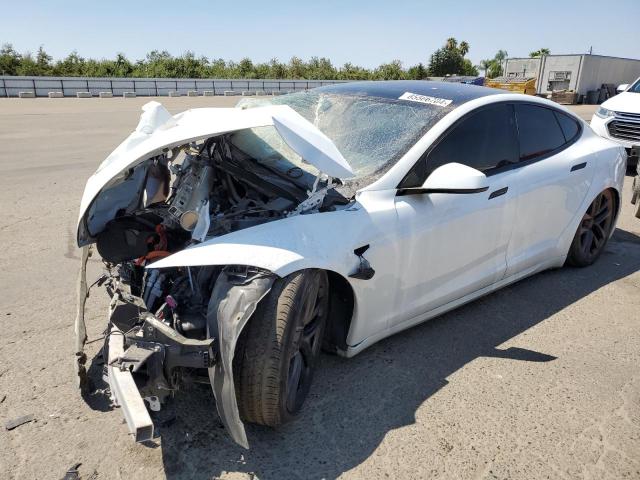 5YJSA1E65MF451442 - 2021 TESLA MODEL S WHITE photo 1
