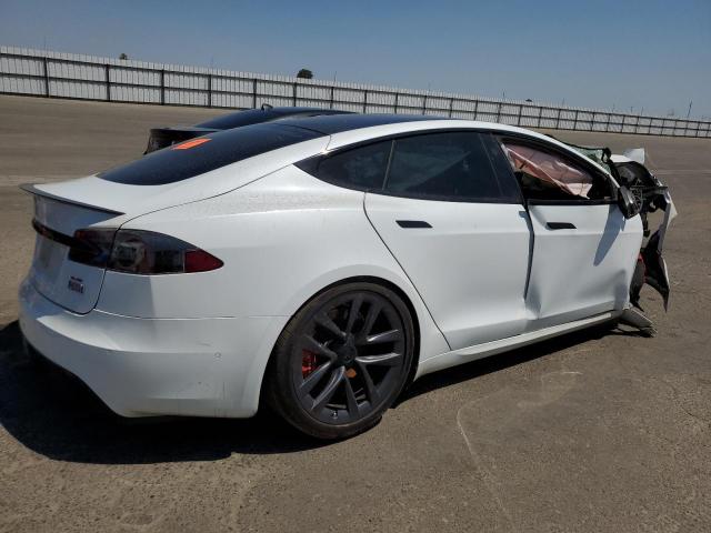 5YJSA1E65MF451442 - 2021 TESLA MODEL S WHITE photo 3