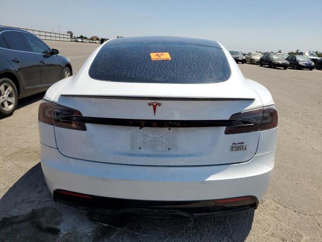 5YJSA1E65MF451442 - 2021 TESLA MODEL S WHITE photo 6