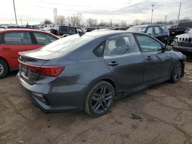 3KPF34AD5ME275497 - 2021 KIA FORTE GT LINE GRAY photo 3