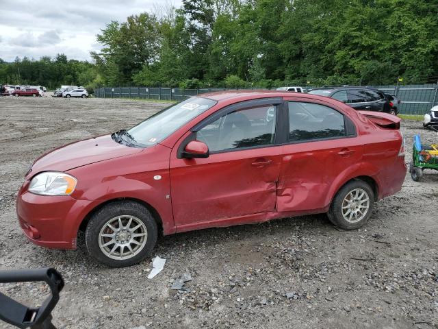 KL1TD56647B059844 - 2007 CHEVROLET AVEO BASE RED photo 1