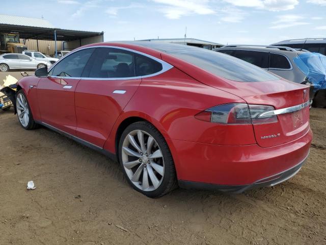 5YJSA1CP3DFP08948 - 2013 TESLA MODEL S Կարմիր լուսանկար 2
