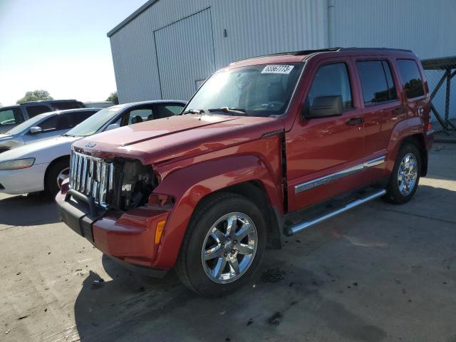 1J8GP58K88W213616 - 2008 JEEP LIBERTY LIMITED RED photo 1