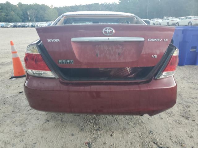 4T1BF30K85U108968 - 2005 TOYOTA CAMRY LE RED photo 6
