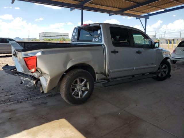1N6AA0ED7DN306275 - 2013 NISSAN TITAN S SILVER photo 3