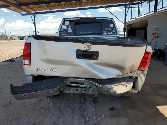 1N6AA0ED7DN306275 - 2013 NISSAN TITAN S SILVER photo 6