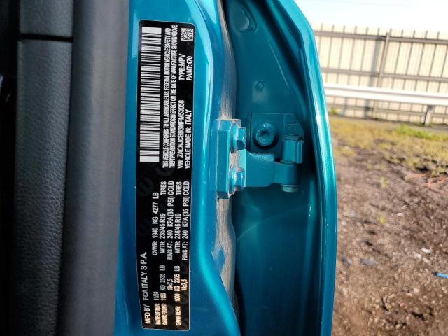 ZACNJCBB3MPM53058 - 2021 JEEP RENEGADE LATITUDE TURQUOISE photo 13