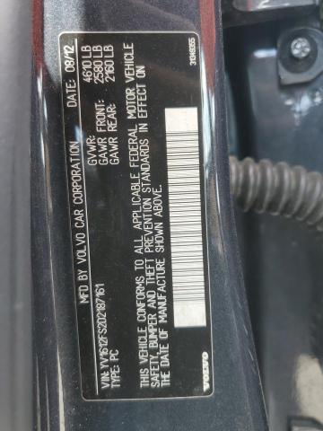 YV1612FS2D2187161 - 2013 VOLVO S60 T5 GRAY photo 12