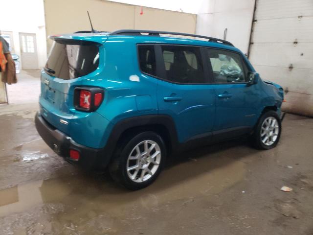 ZACNJBBB5LPL12419 - 2020 JEEP RENEGADE LATITUDE TEAL photo 3