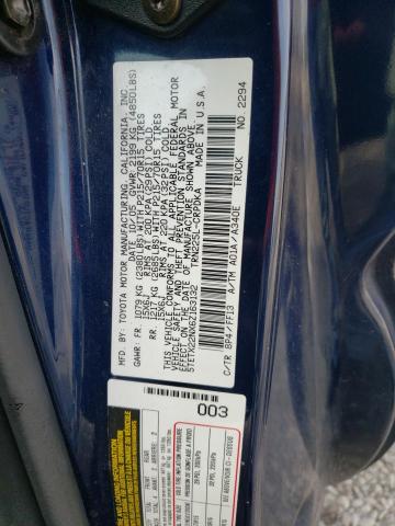 5TETX22NX6Z163132 - 2006 TOYOTA TACOMA ACCESS CAB Көк фото 12