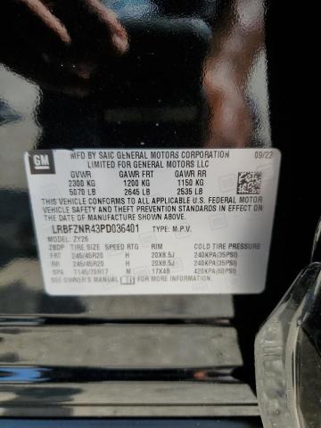 LRBFZNR43PD036401 - 2023 BUICK ENVISION ESSENCE BLACK photo 13