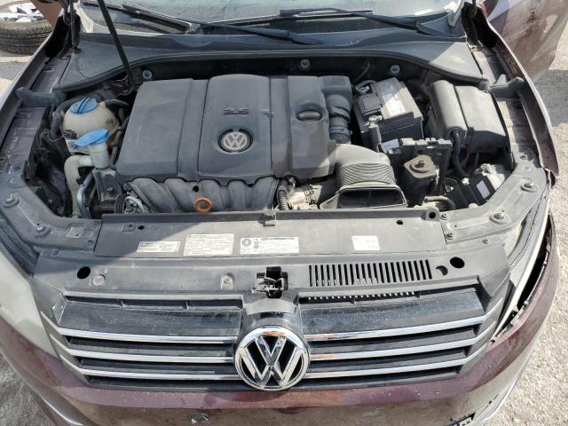 1VWBP7A38DC115470 - 2013 VOLKSWAGEN PASSAT SE MAROON photo 11